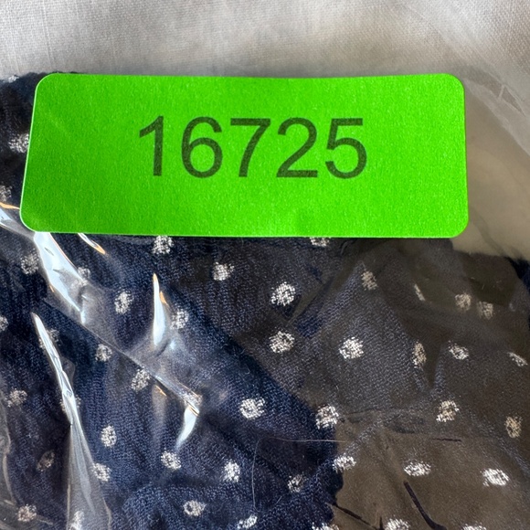 American Eagle One Shoulder Asymmetric Crop Top Polka Dot Blue Sz Small Preppy - Picture 15 of 15